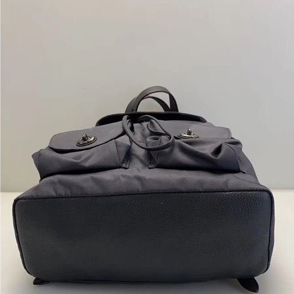 COACH Backpack, Nylon, Gray, Solid Color, F58814 - Picture 3 of 8